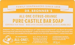 Fragrances, Perfumes, Cosmetics Soap "Citrus and Orange" - Dr. Bronner’s Pure Castile Bar Soap Citrus & Orange