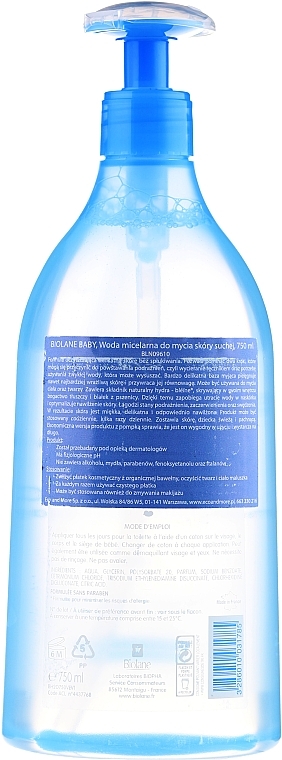 Cleansing Body Liquid - Biolane Baby Eau Pure H20 — photo N4