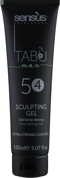 Strong Hold Hair Gel - Sensus Tabu Sculpting Gel 54	 — photo N1