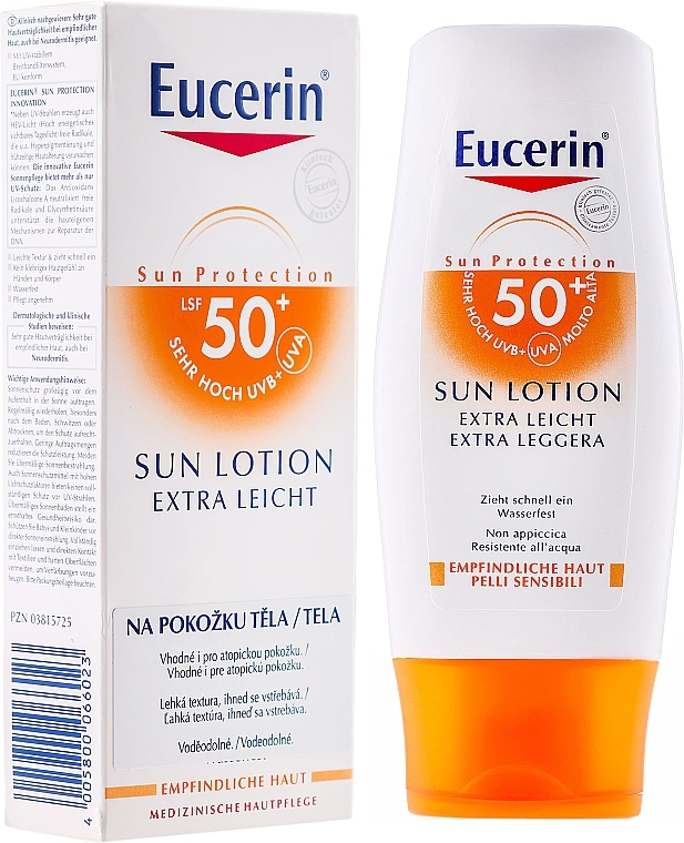 Extra Light Body Lotion SPF50 - Eucerin Sun Protection Lotion Extra Light SPF50 — photo N1