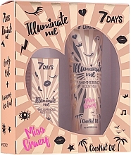 Fragrances, Perfumes, Cosmetics Set - 7 Days Illuminate Me Miss Crazy №2 (b/milk/150ml + fluid/50ml)