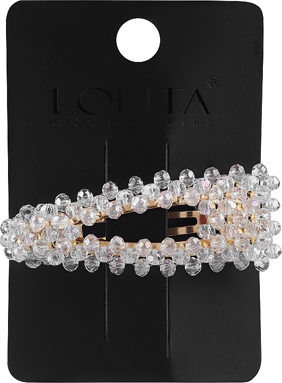 Hair Clip, transparent beads - Lolita Accessoires — photo N1