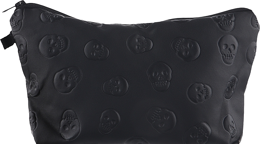 Makeup Bag, black with skulls - Cosmo Shop — photo N1