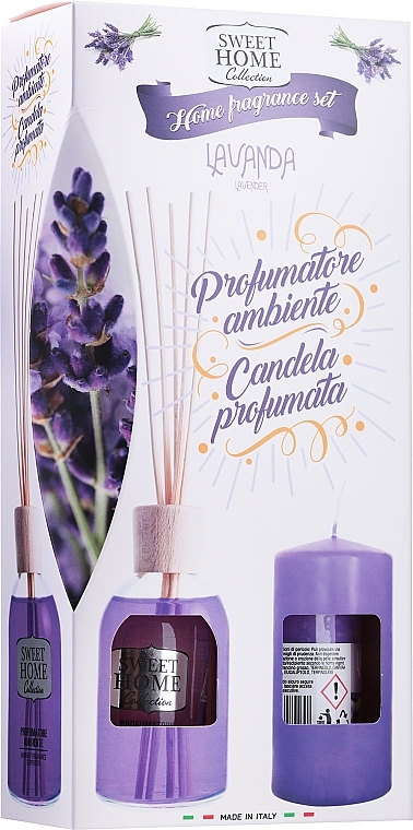 Set - Sweet Home Collection Lavender Home Fragrance Set (diffuser/100ml + candle/135g) — photo N3