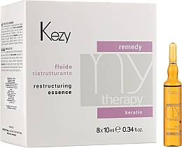 Repairing Protein Hair Ampoules - Kezy Remedy Restructuring Essence — photo N2