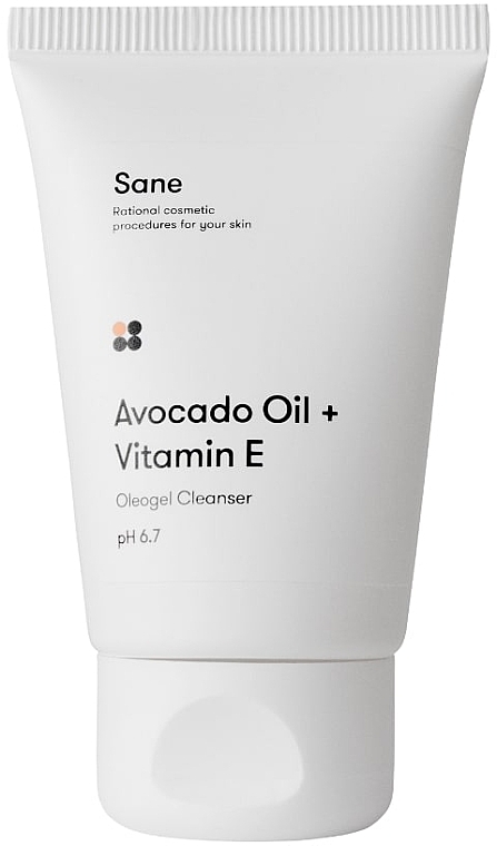 Face Hydrophylic Oil - Sane Avocado Oil + Vitamin E + F Oleogel Cleanser — photo N1