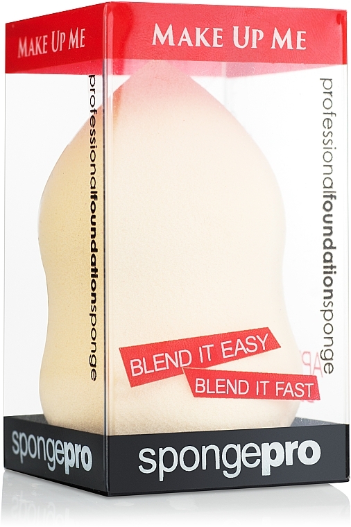 Professional Makeup Sponge, pear, beige - Make Up Me SpongePro — photo N1