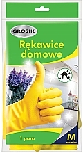 Fragrances, Perfumes, Cosmetics Household Rubber Gloves, size M - Grosik
