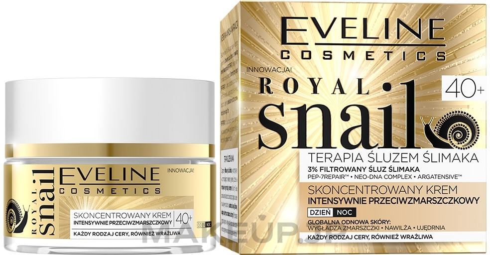 Face Cream - Eveline Cosmetics Royal Snail 40+ — photo 50 ml