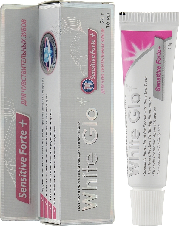 Whitening & Sensitivity Reducing Toothpaste - White Glo Sensitive Forte + — photo N1