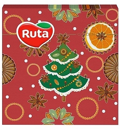 Serving Napkins 'Christmas Tree', two-layer, 33x33 cm, 20 pcs. - Ruta — photo N1
