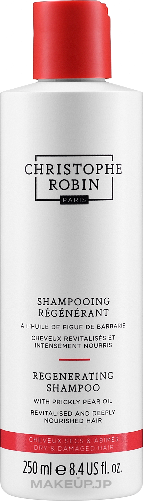 Regenerating Shampoo with Prickly Pear Oil - Christophe Robin Regenerating Shampoo with Prickly Pear Oil — photo 250 ml