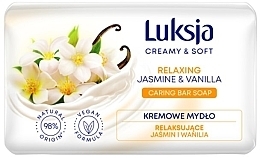 Fragrances, Perfumes, Cosmetics jasmine & Vanilla Cream Soap - Luksja Creamy & Soft Relaxing Jasmine & Vaniila Caring Bar Soap