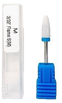 Ceramic Nail Drill Bit, dark blue - Deni Carte M 3/32 Flame — photo N3