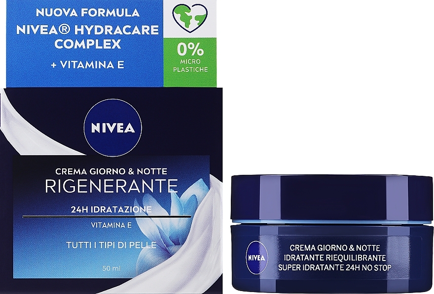 Regenerating Night Cream with Vitamin E - Nivea 24H Regenerating Night Cream With Vitamin E — photo N2