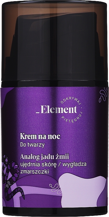 Night Face Cream - _Element Snake Venom Analogue Night Cream — photo N3