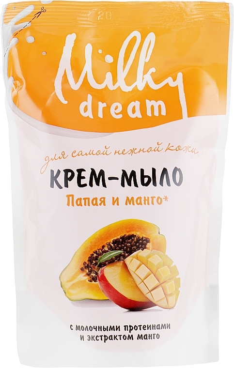 Papaya & Mango Liquid Soap (dopack) - Milky Dream — photo N1