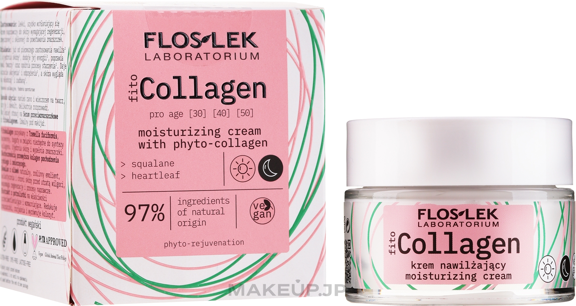 Face Cream with Phytocollagen - Floslek Pro Age Moisturizing Cream With Phytocollagen — photo 50 ml