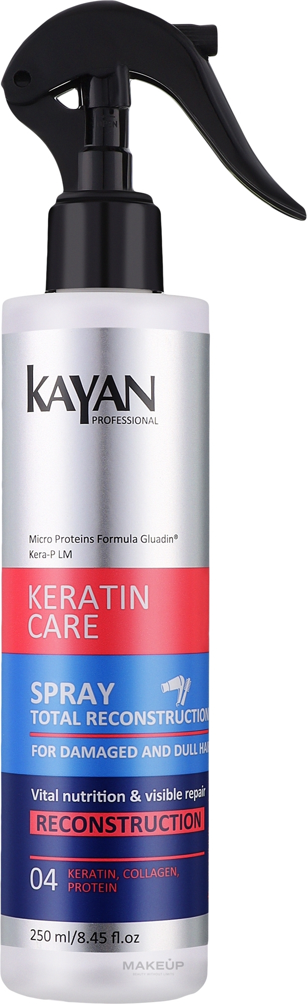 Spray for Damaged & Dull Hair - Kayan Professional Keratin Care Hair Spray — photo 250 ml