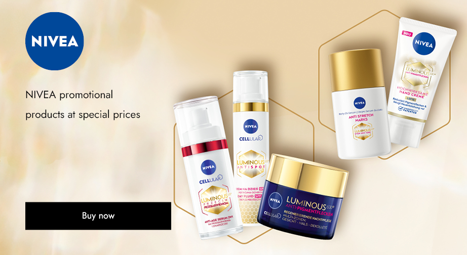 Discounts on NIVEA promotional range. Prices on the site already include a discount