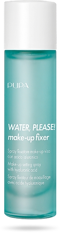 Makeup Setting Spray with Hyaluronic Acid - Pupa Water, Please! Make-Up Fixer — photo N4