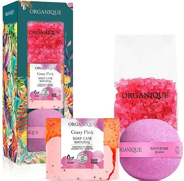 Happy Gift Set - Organique (soap/100g + bath/salt/200g + bath/bomb/170g) — photo N1