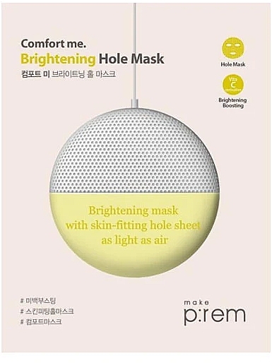 Glowing Face Mask - Make P:rem Comfort Me Brightening Hole Mask — photo N1