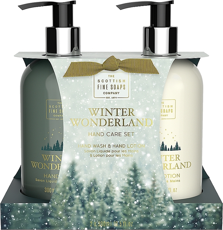 Set - Scottish Fine Soaps Winter Wonderland Hand Care Set (soap/300ml + h/lot/300ml) — photo N1