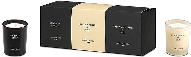 Cereria Molla Bulgarian Rose & Oud - Set (candle/3x75g) — photo N1