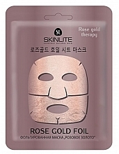 Fragrances, Perfumes, Cosmetics Foil Facial Mask "Rose Gold" - Skinlite Rose Gold Foil Mask