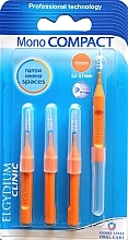 Fragrances, Perfumes, Cosmetics Interdental Brush, 4pcs - Elgydium Clinic Monocompact Orange