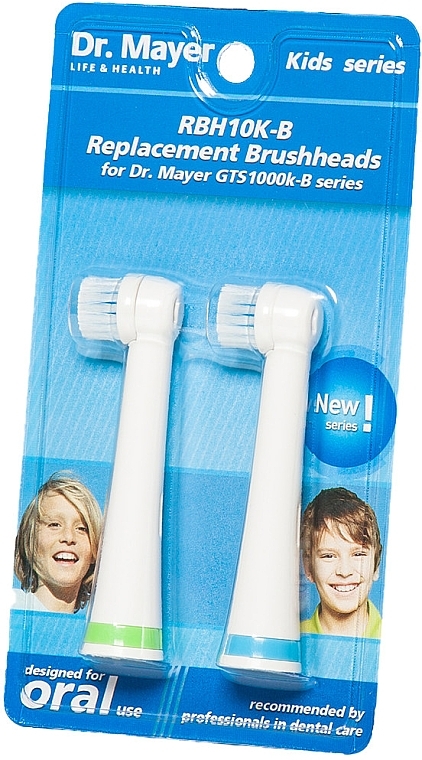 Electric Toothbrush Heads GTS1000K, blue - Dr. Mayer RBH10K — photo N1