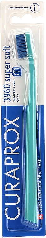 Toothbrush "Super Soft", turquoise blue - Curaprox — photo N1