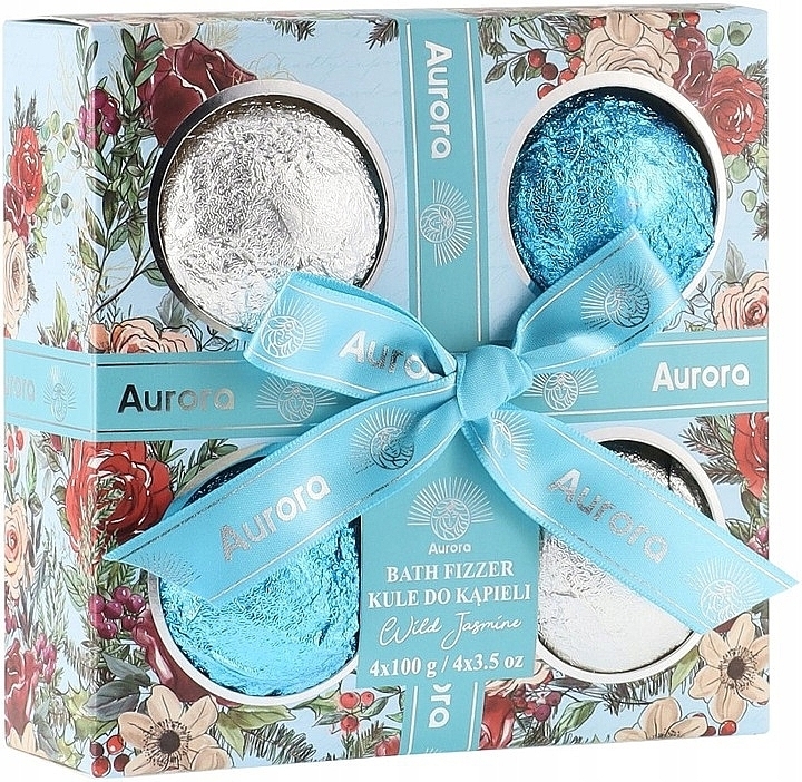 Set - Aurora Wild Jasmine Bath Bombs Set (bath/bomb/4x100g) — photo N1