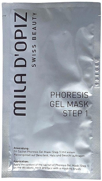 Phoresis Gel Mask - Swiss Beauty Mila D'Opiz Phoresis Gel Mask Step 1 — photo N1