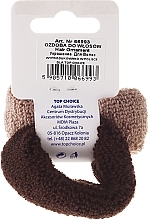 Elastic Hair Bands, brown mix - Top Choice — photo N2