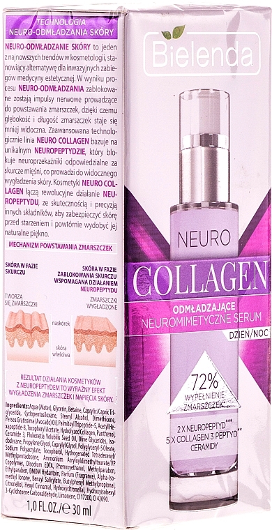 Neuromimetic Anti-Aging Serum - Bielenda Neuro Collagen Neuromimetic Rejuvenating Serum — photo N2