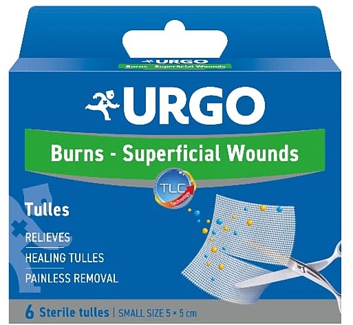 Burn & Wound Healing Tulles, 5x5 cm - Urgo Burns — photo N2