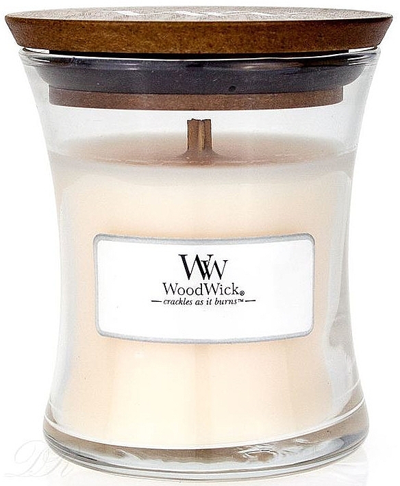 Scented Candle in Glass - WoodWick White Honey Candle — photo N2