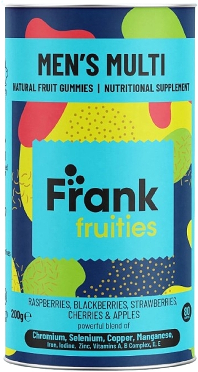 Men's Health Dietary Supplement - Frank Fruities Men's Multi Natural Fruit Gummies — photo N1