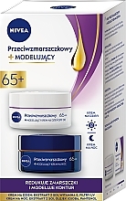 Set - Nivea Anti-Wrinkle 65+ (d/cr/50ml + n/cr/50ml) — photo N1