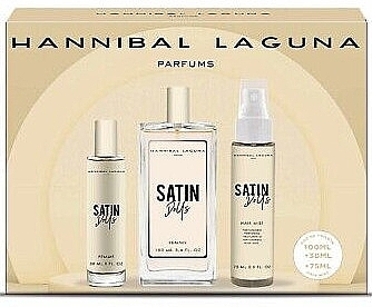 Set (edp/100ml + edp/30ml + h/mist/75ml) - Hannibal Laguna Satin Dolls — photo N2