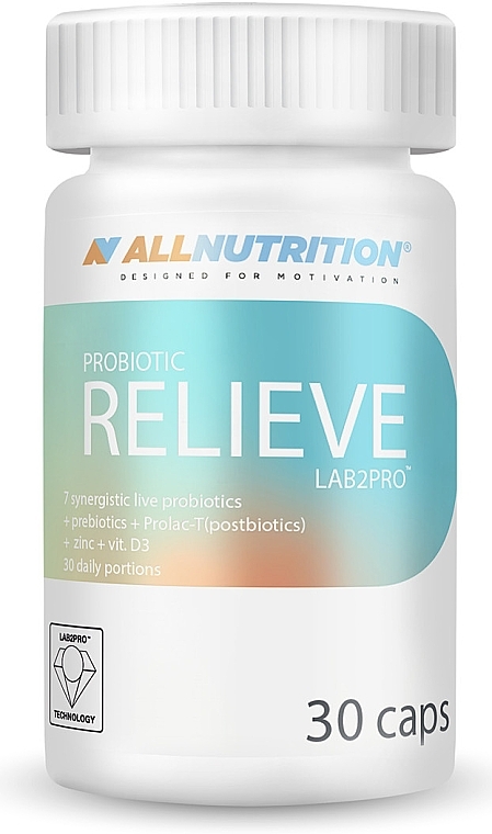 Relieve Probiotic, 30 Caps - Allnutrition Probiotic LAB2PRO — photo N1