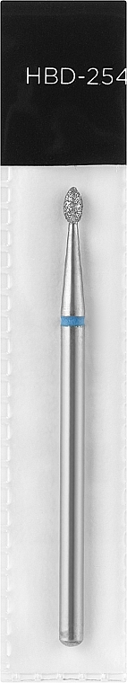 Nail File Drill Bit, bullet, 1,8 mm, blue - Head The Beauty Tools — photo N1