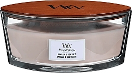 Fragrances, Perfumes, Cosmetics Scented Candle - Woodwick Sea Salt & Vanilla Scented Candle