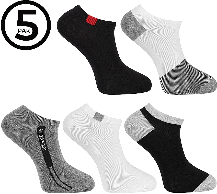 Men Cotton Socks, 5 pcs - Moraj — photo N1