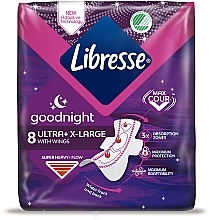 Sanitary Pads, 8 pcs - Libresse Ultra Thin Goodnight Extra Soft — photo N2