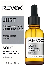 Antioxodant Face Serum - Revox Just Resveratrol + Ferulic Acid Antioxidant Serum — photo N8