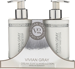 Fragrances, Perfumes, Cosmetics Set - Vivian Gray White Crystals Set (cr/soap/250ml + h/lot/250ml)
