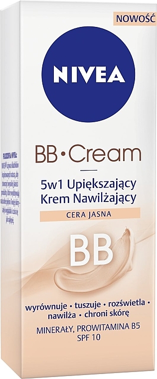 BB Cream "Moisturizing Cream 5 in 1" - NIVEA Visage BB Cream SPF 10 — photo N1